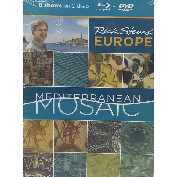 Rick Steves' Europe Mediterranean Mosaic Blu-ray+DVD 2010 8 Travel Episodes New - Picture 2 of 10